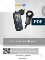 Manual Luxometro Pce Led 20 v1