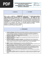 Pro-Sst-027 Procedimiento de Espacios Confinados