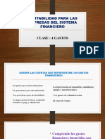 Elemento 4 de Gastos Conta de Entidades Financieras