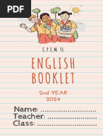 2nd YEAR ENGLISH BOOKLET 2024