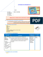 D5 A2 SESION ARTE Elaboramos Un Álbum de Los Alimentos Nutritivos Del Perú