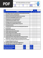 Safety and Supervisor Daily Audit Checklist