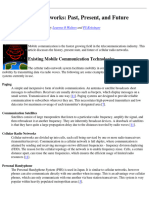 Cellular Networks: Past, Present, and Future: Lourens O Walters PS Kritzinger