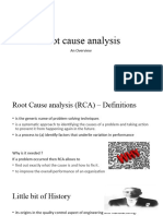 Root Cause Analysis