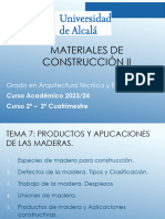 Tema 7 Productos y Aplicaciones de Las Maderas GATE