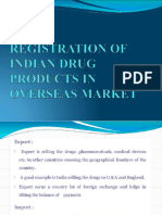 Registration of Indian Drugs in Overseas Market