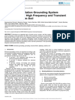 Review of Substation Grounding System Behavior Und