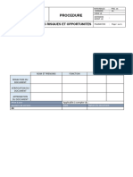 Procedure de Determination Des Risques Et Opportunites