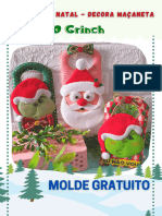 DECORA MAÇANETA O Grinch - MOLDE GRATUITO