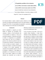 Práctica 5 - Propiedades Periódicas de Los Elementos.