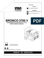 Bronco 3700 V: Manual de Operacion