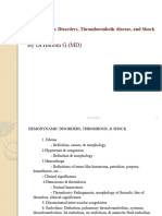 Hemodynamic Disorders, Thromboembolic Disease, and Shock New