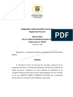 CORTE - CASA - Otorga Apelacion Procesado Que Abogado No Apelo, y El No Escucho X Falla