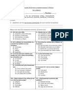 Prueba de Lectura Complementaria 5