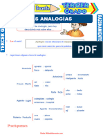 Las Analogías para Tercer Grado de Primaria