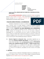 Demanda de Reintegro Del Subsidio Por Luto y Gastos de Sepelio