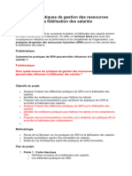 Impact Des Pratiques de Gestion Des Ressources Humaines Sur La Fidélisation Des Salariés