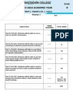 Ingilizce 9.sınıf 2.dönem Yazılı - Docx CEREN YILMAZER