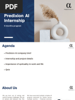 Predixion AI - 6 Months Internship