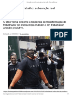 Uberização Do Trabalho - Subsunção Real Da Viração - Blog Da Boitempo