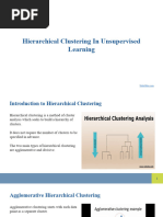 Hierarchical Clustering in Unsupervised Learning