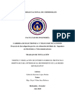 Diseño y Simulación de IntServ6 Sobre HMIPV6-BI para Optimizar El Rendimiento en Las Redes Móviles IPV6