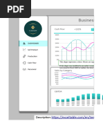 Dashboard For Cash Flow Analysis Report