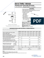 1N5415 THRU 1N5420: Glass Passivated Fast Switching Rectifier