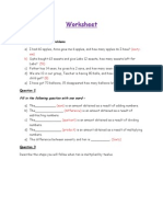 Worksheet: Simplify The Following Problems