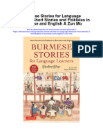 Burmese Stories For Language Learners Short Stories and Folktales in Burmese and English A Zun Mo Full Chapter