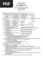 DRRR 2nd Quarter Test