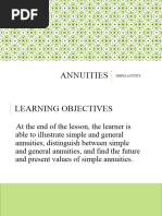 Gen Math Lesson 25 Annuities