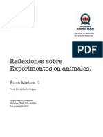 Reflexiones Sobre Experimentos Animales