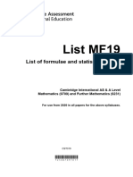 Formula Sheet OOO