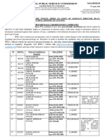 Federal Public Service Commission: Candidates-List