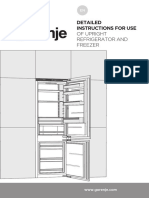 Of Upright Refrigerator and Freezer: Detailed Instructions For Use