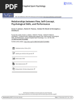 Relationships Between Flow, Selfconcept, Psychological Skills and Performance