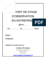 3° Rapport de Stage 2022 2023