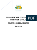 Reglamento de Evaluación y Promoción Escolar