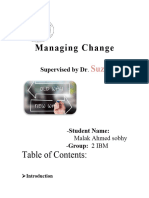 Managing Change