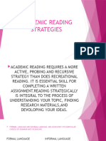 Academic Reading Strategies