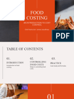 Food Costing - Food Margin