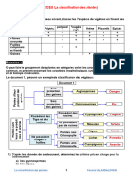 La Classification Des Plantes Serie D Exercices 1