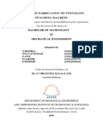 Design and Fabrication of Pneumatic Punching Machine