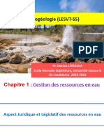 Géologie APPLIQUEE HydrogéologieLESVT-S5 2022-2023