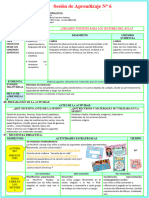 Experiencia de Aprendizaje Del 8 Al12 de Abril 2024