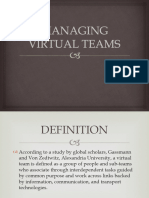 Managing Virtual Teams