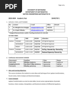 MAT391 Course Outline