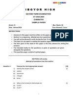 CISCE Gr-9 Chemistry Term2 Sample-Paper 2023-24