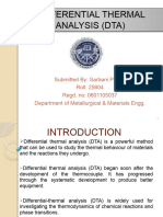 Differential Thermal Analysis (Dta)